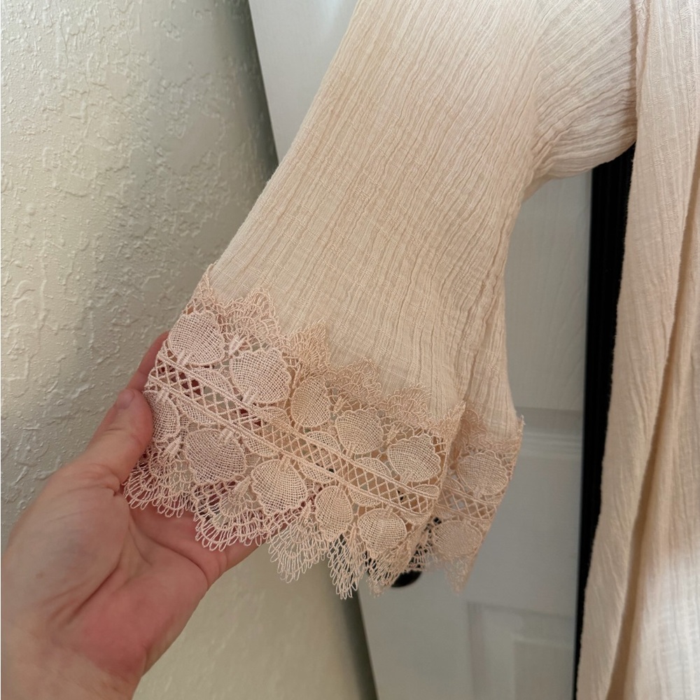 Elegant Lace Tunic Lounge Dress - Picture 7 of 8
